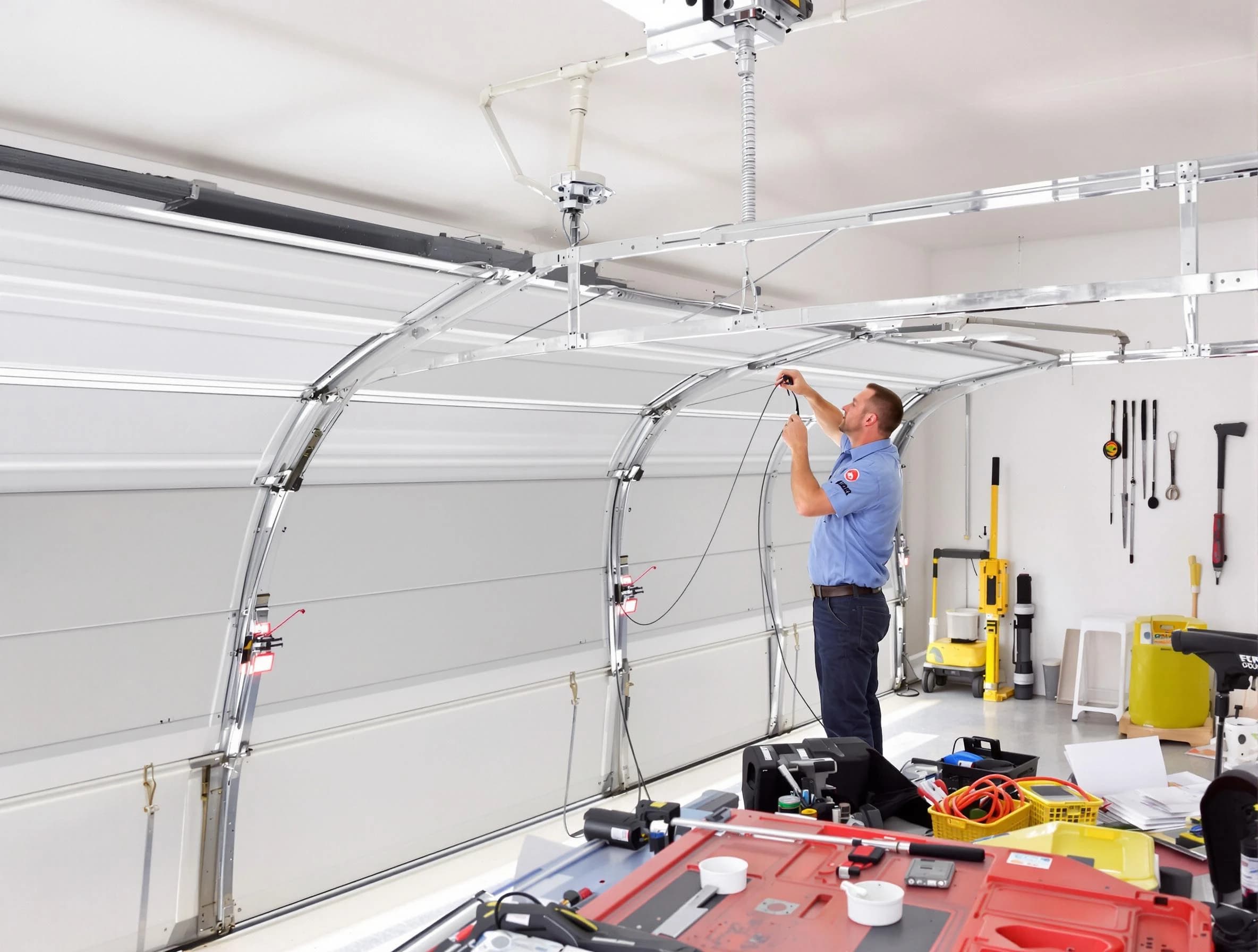 Garage door cable repair service by Plainsboro Garage Door Repair in Plainsboro