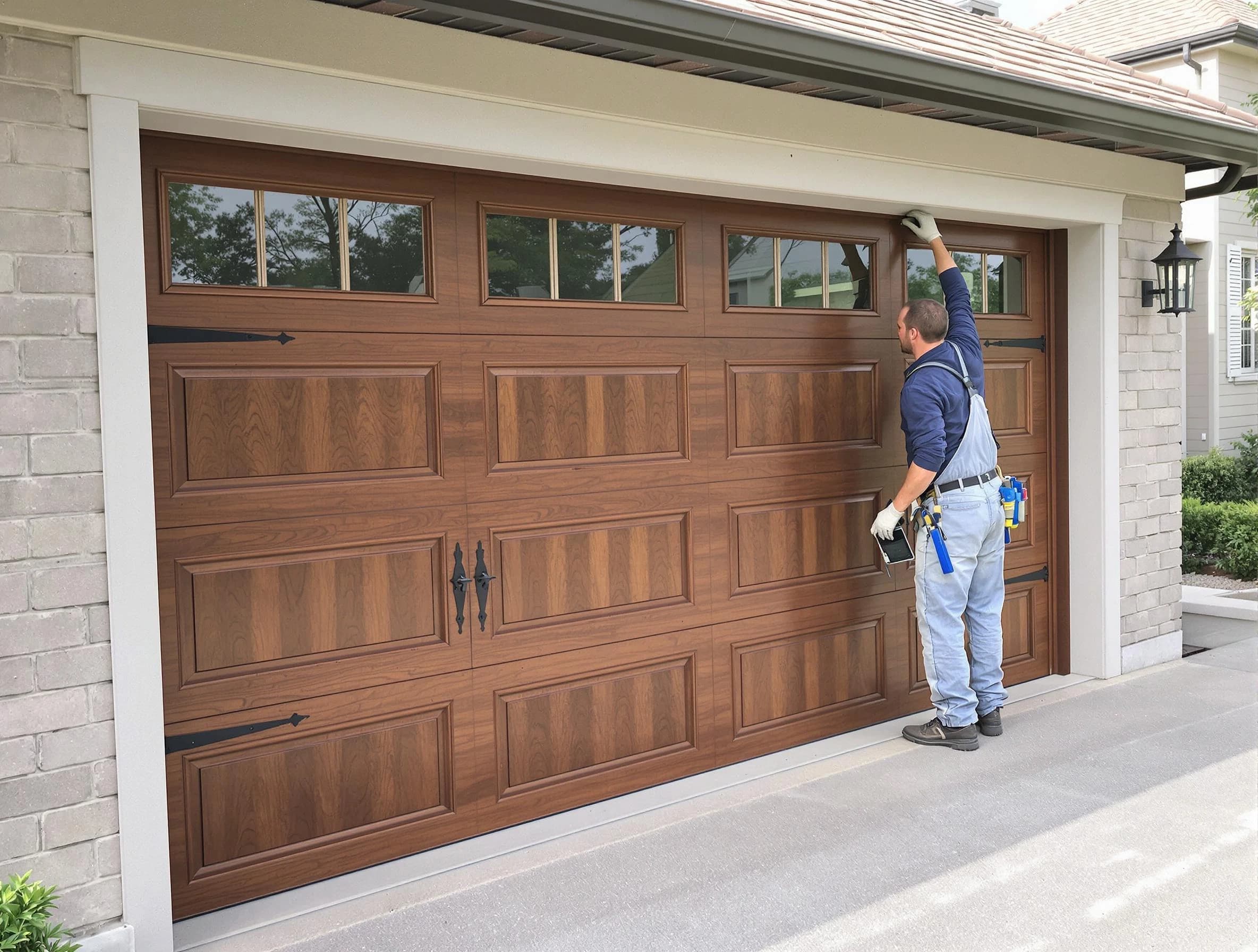 Custom garage door showcase by Plainsboro Garage Door Repair in Plainsboro