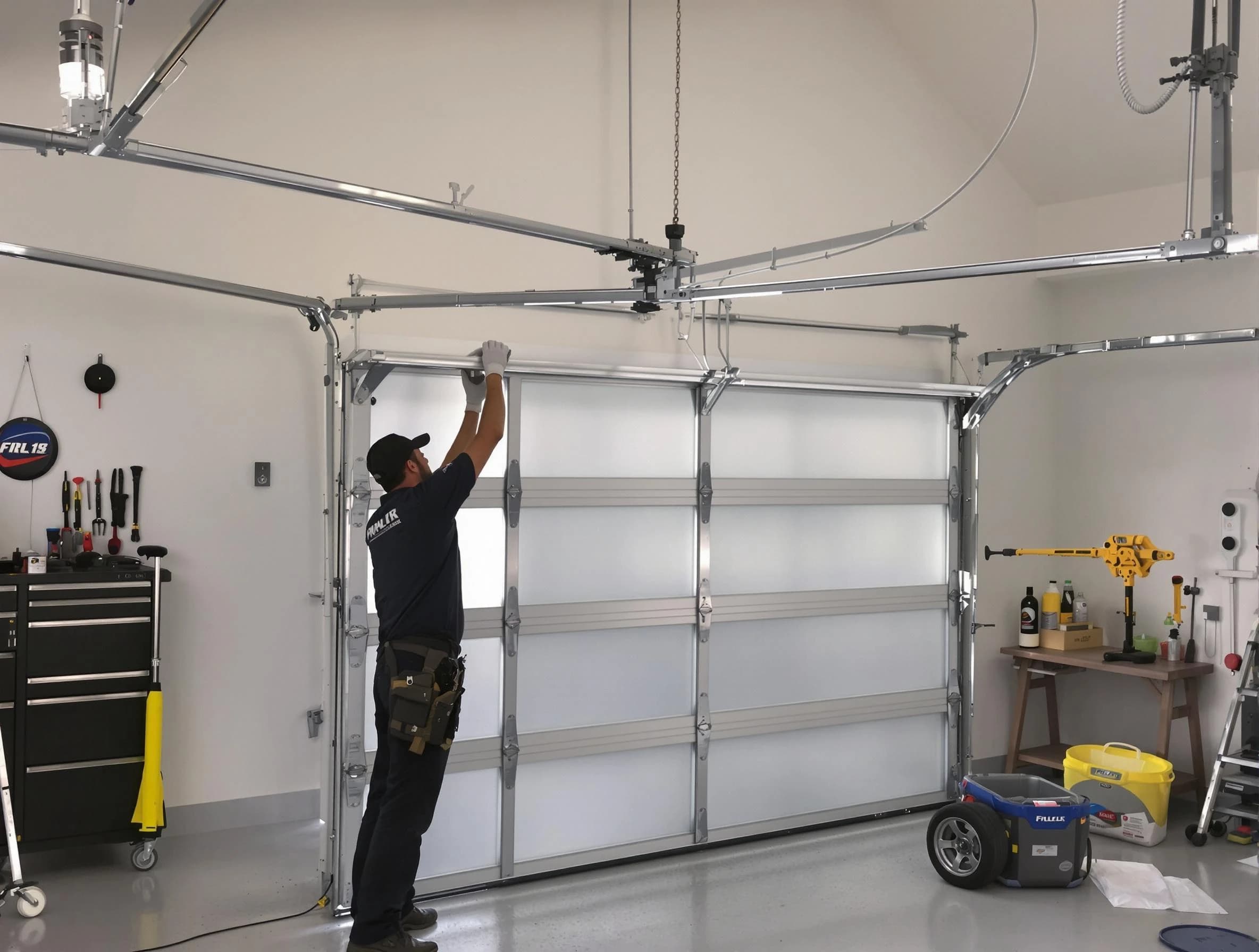 Plainsboro Garage Door Repair certified team performing precision garage door installation in Plainsboro