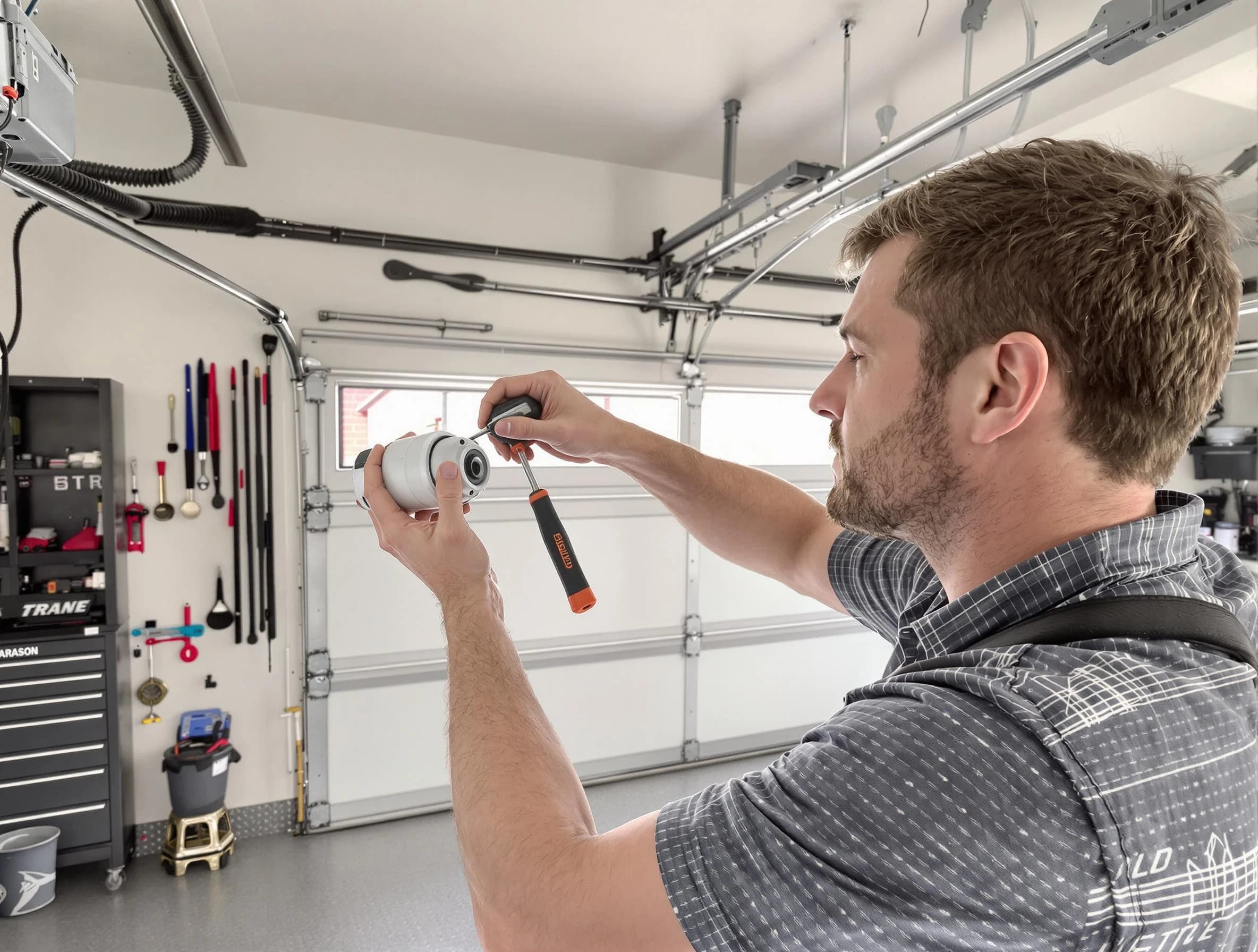 Garage door opener repair service by Plainsboro Garage Door Repair in Plainsboro