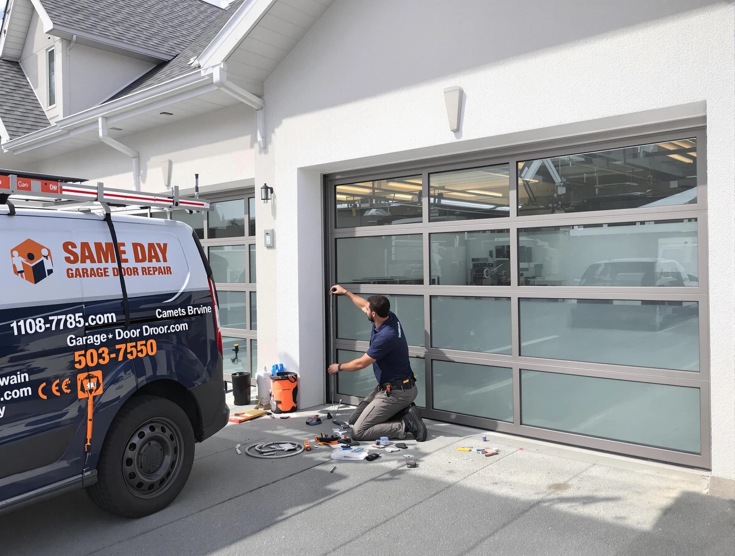 Same-day garage door repair service by Plainsboro Garage Door Repair in Plainsboro
