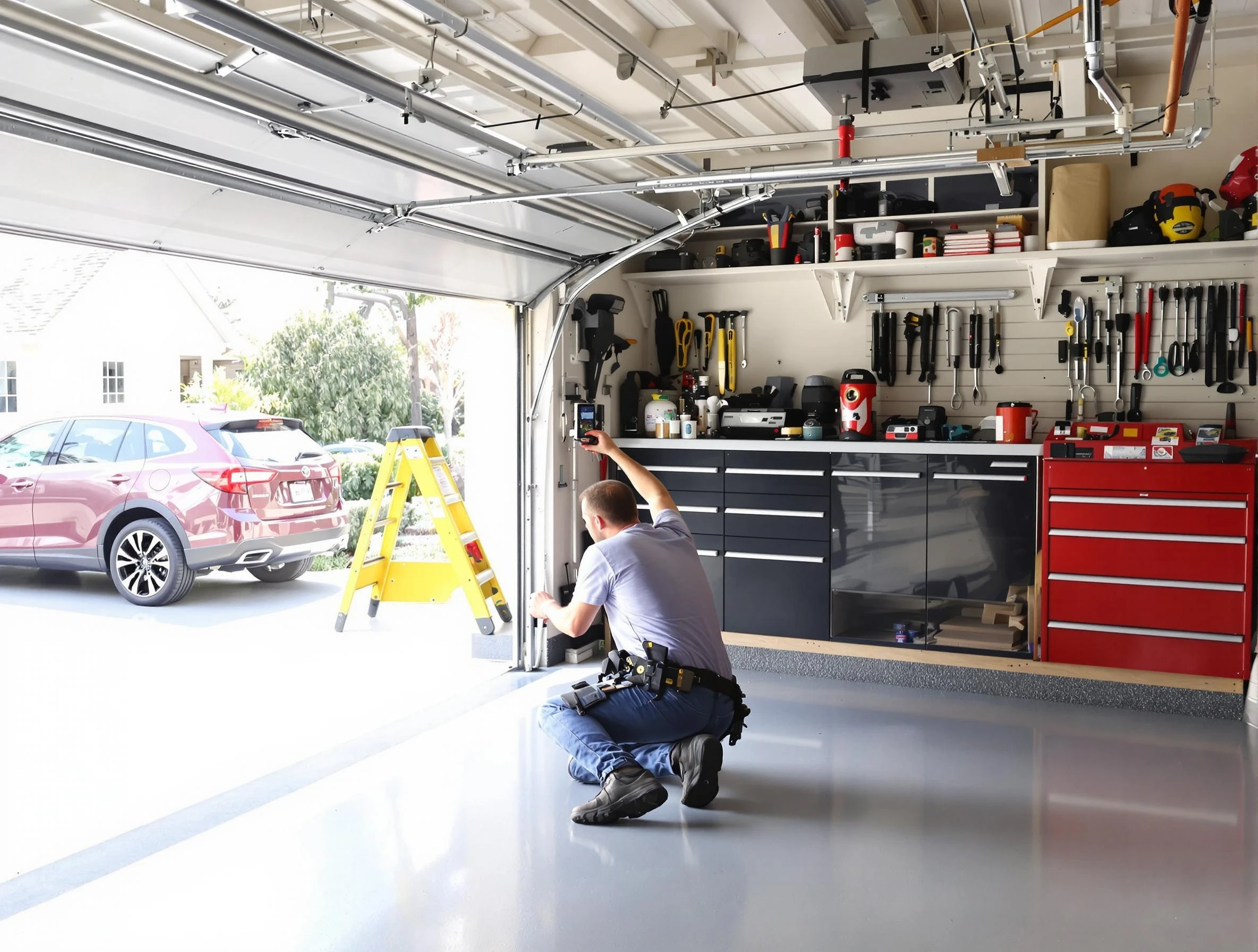 Local garage door repair service by Plainsboro Garage Door Repair in Plainsboro