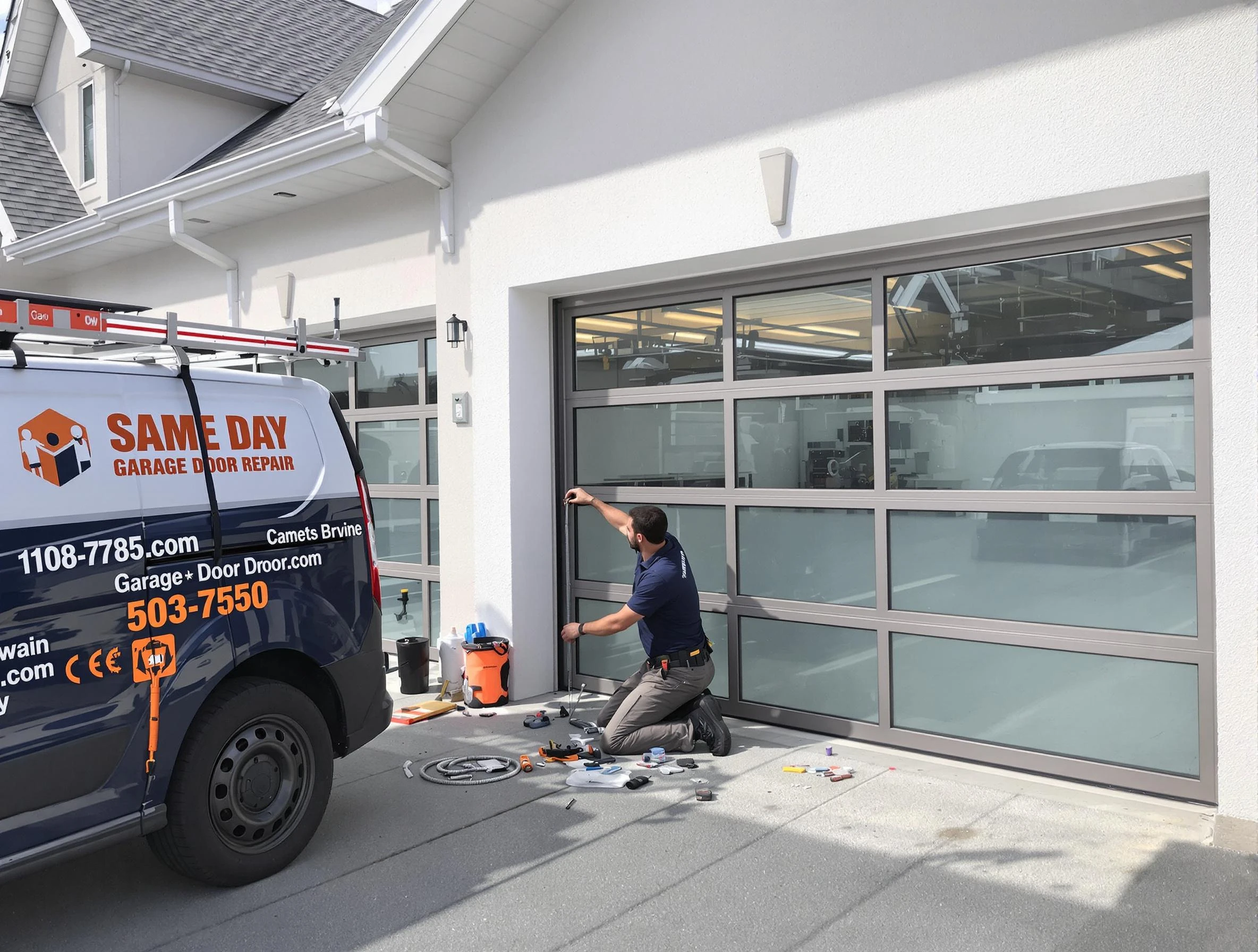 Same-day garage door repair service by Plainsboro Garage Door Repair in Plainsboro